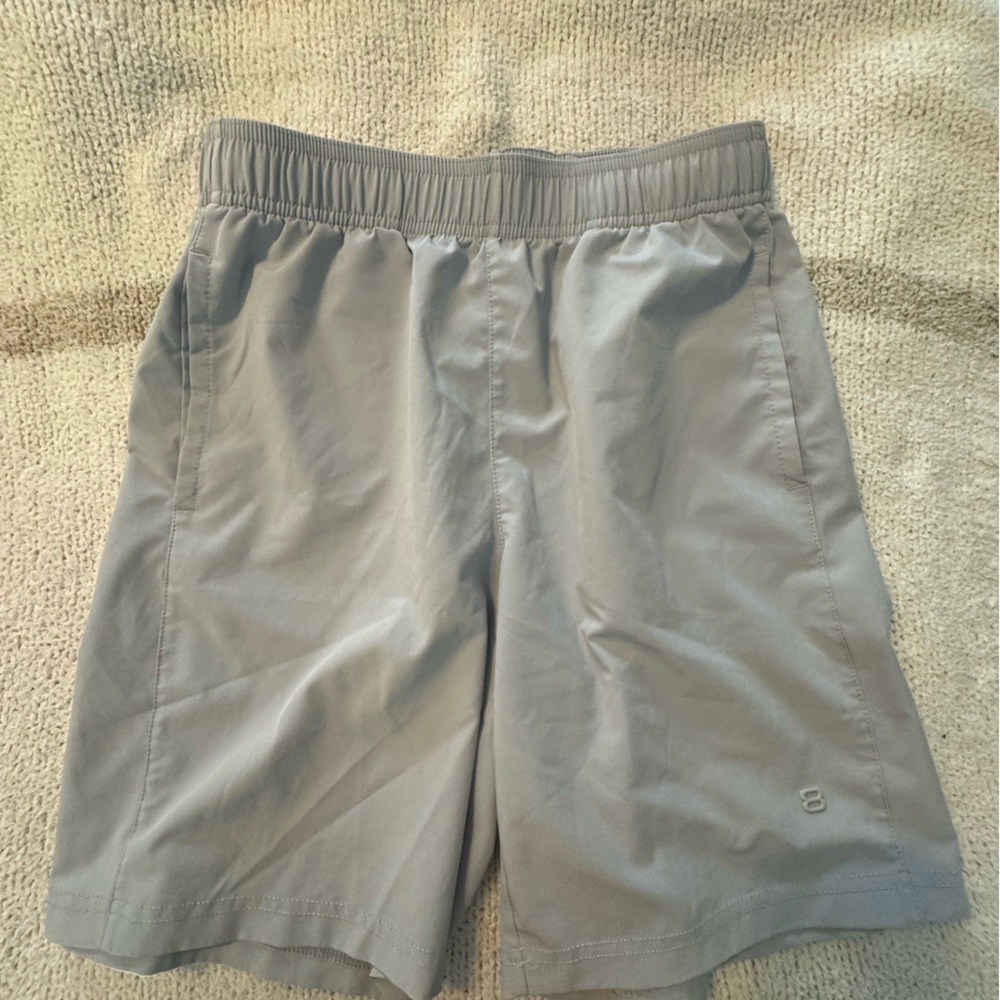 Layer 8 Light Gray Boys Athletic Shorts